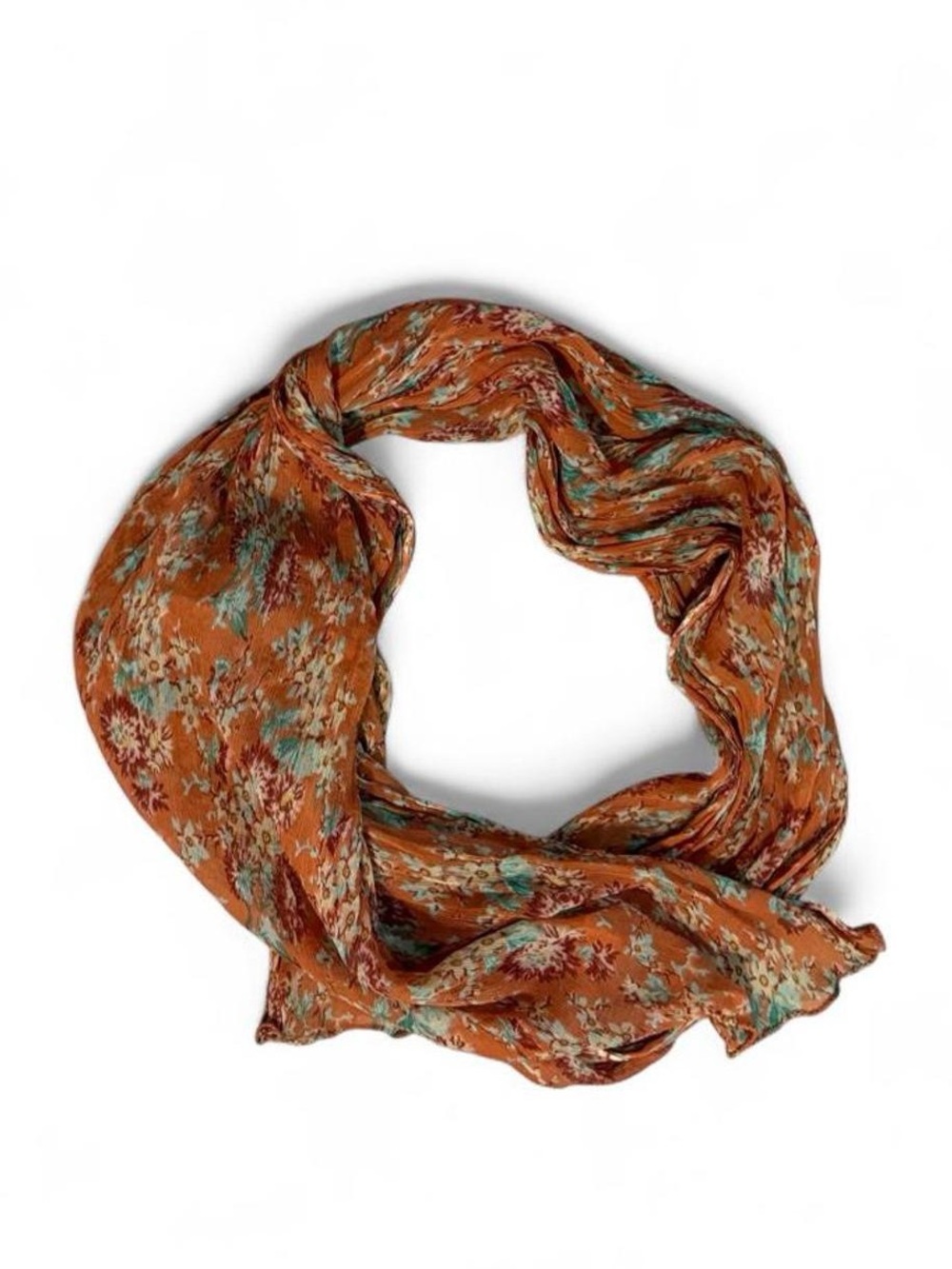 All That Glitters orange rust floral scarf
- Lightweight